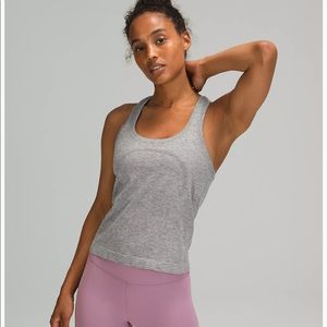 Heather gray swiftly tech tank